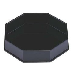 盛器 八角盛器黒