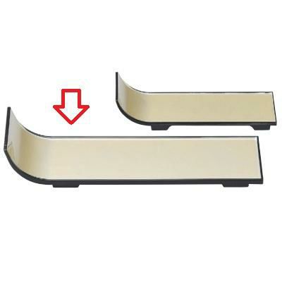 珍味 短冊盛器銀渕黒(大)