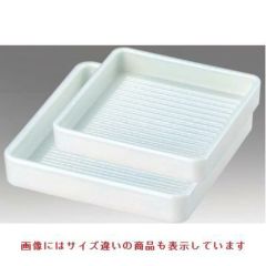 角皿 ABS角肉皿白塗16cm角(1人用) エンボス加工/宴会単品