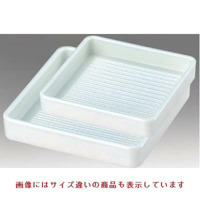 角皿 ABS角肉皿白塗24cm角(3人用) エンボス加工/宴会単品