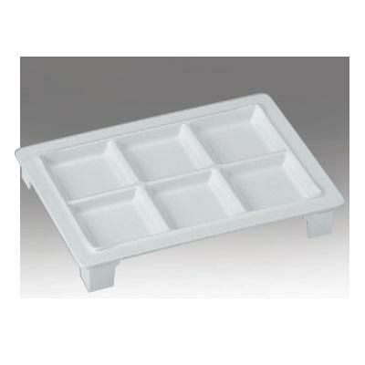 ナイスプレート6ツ仕切 スタンド型白