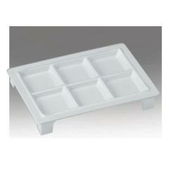 ナイスプレート6ツ仕切 スタンド型白