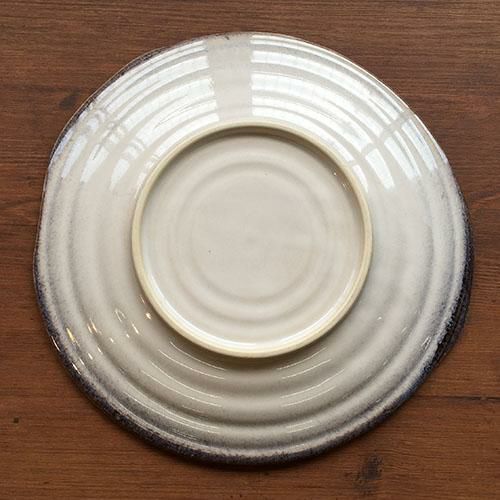 TB 均窯スカイブルー 変型9寸盛皿