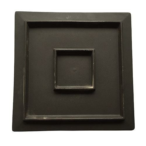 TB 炭化 石面角前菜皿