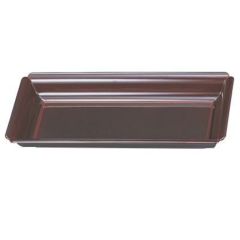 盛器 8寸長手若狭皿溜底黒塗 SS塗