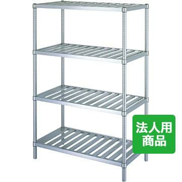 【シンコー】ラック4段 スノコ 幅738×奥行738×高さ1800 [RS4-7575]