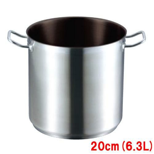 【EBM】18-8 プロシェフIH 寸胴鍋 20cm 蓋無ノンスティック