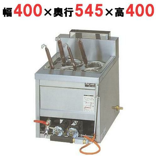 【マルゼン】 ガス式 卓上型 ラーメン釜 カゴ数4　MRK-045TB 幅400×奥行545(525)×高さ400