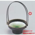 盛器 葵手提盛器黒天金