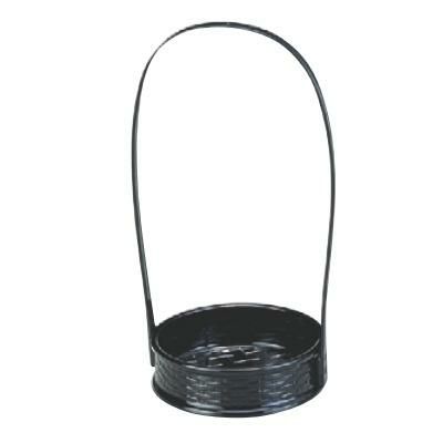 かご (小)一閑張籠黒(折畳式)