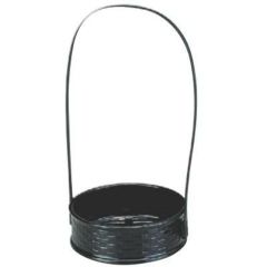 かご (大)一閑張籠黒(折畳式)