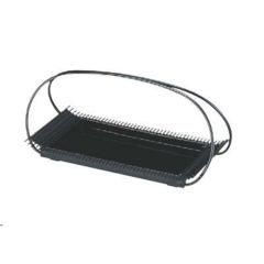 かご 長手若竹籠黒