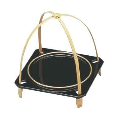 盛器 (小)円月手付盛器黒天金