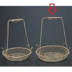 かご (中)手折丸手提籠ゴールド