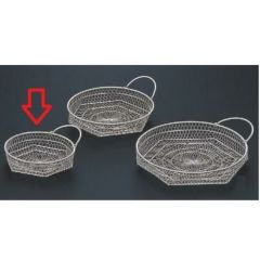 かご (小)片手丸籠シルバー