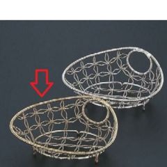 かご 貝型盛籠金彩