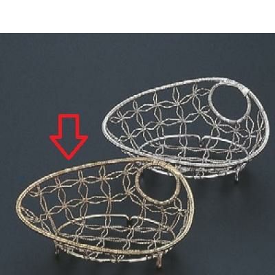 かご 貝型盛籠金彩