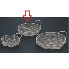 かご (中)片手丸籠シルバー