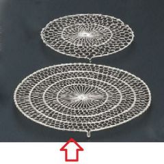 目皿 シルバー目皿二輪足付16φ