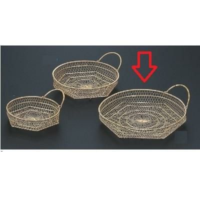 かご (大)片手丸籠ゴールド