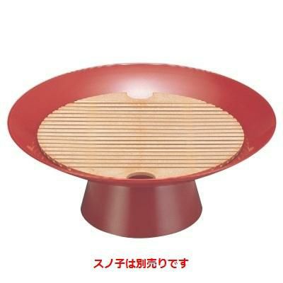 盛器  8寸盃朱(お持ち帰り用)(スノ子別)  高さ92 直径:240