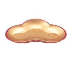 盛皿 松葉盛皿色紙金箔天朱 SH塗