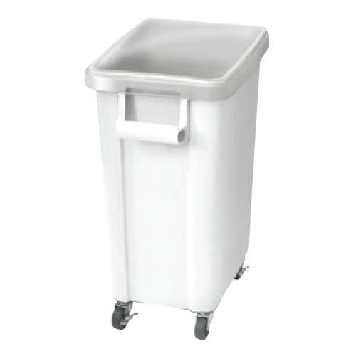 リス 材料保管容器(キャスター付)70L ホワイト(W) 