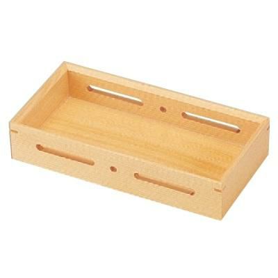 盛器 白木8寸長角透かし盛器