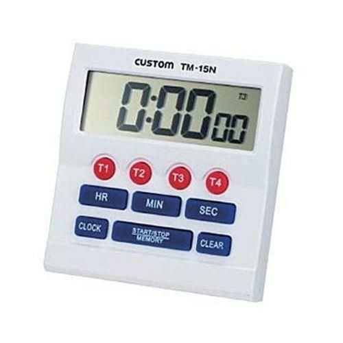 【デジタルタイマー 100時間計 TM-15N】 幅80×奥行80×高さ25(mm)/業務用/グループA