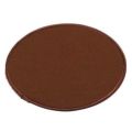 ソフト 丸 マット ブラウン