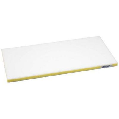 ポリエチレンかるがるまな板SD/標準タイプ (両面シボ付) 20mm イエロー 【送料別】 幅500×奥行300×高さ20mm