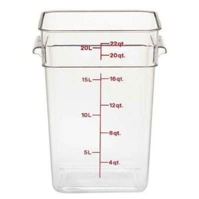 フードコンテナ角型 クリアタイプ CAMBRO　本体 22SFSCW　【同梱グループA】
