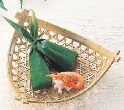 竹皿 三角平皿白木