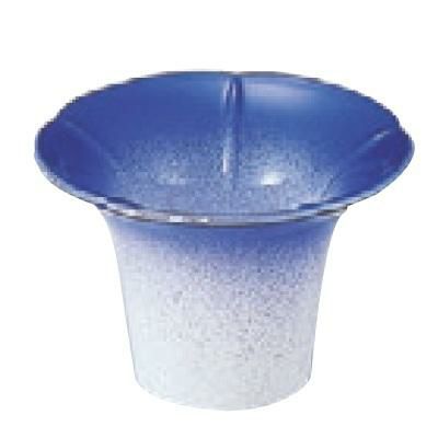 珍味 (中)朝顔珍味入れブルーぼかし