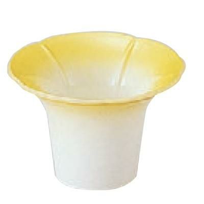 珍味 (中)朝顔珍味入れ黄ぼかし