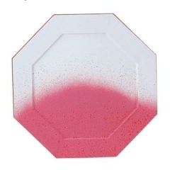 プレート 八角プレート(大) 桜吹雪渕赤/洋食器