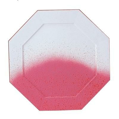 プレート 八角プレート(大) 桜吹雪渕赤/洋食器