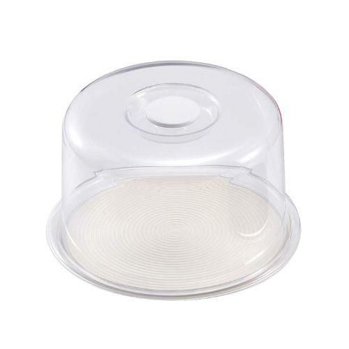 深型クリアラブリーハット 丸(中)ホワイト MT-4916