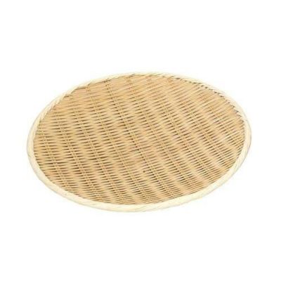 竹製 樹脂渕 丸盆ザル 24cm 15-802