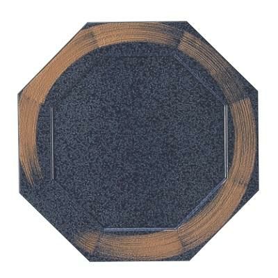 プレート 八角プレート(小) 紺石目一筆/洋食器