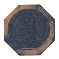 プレート 八角プレート(小) 紺石目一筆/洋食器