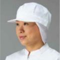 頭巾帽子 八角タイプ 9-1065 白 フリーサイズ