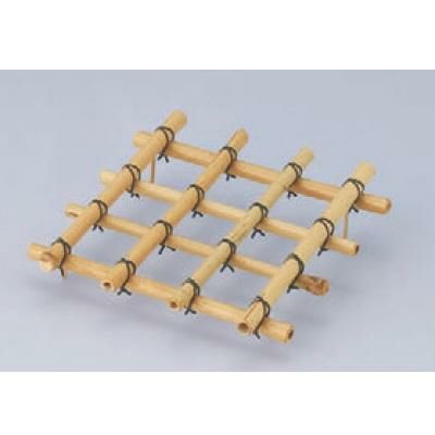 珍味 朝顔棚7寸白竹足付