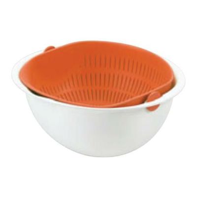 【ミラくるザル・ボール 小 グリーン MZ-3512】 幅220×奥行233×高さ109(mm)/業務用/グループA