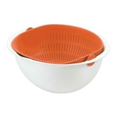 【ミラくるザル・ボール 小 グリーン MZ-3512】 幅220×奥行233×高さ109(mm)/業務用/グループA