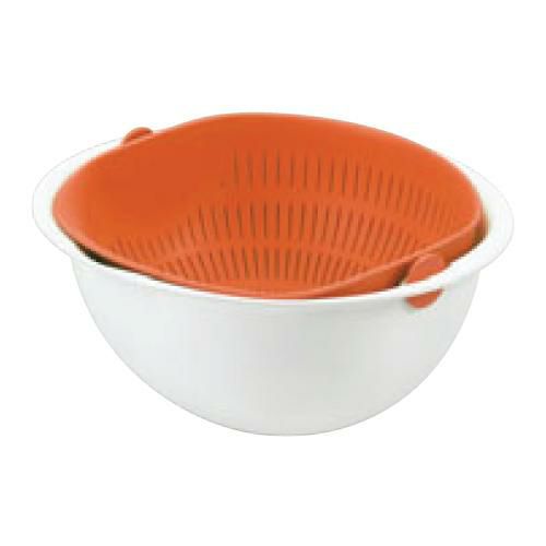 【ミラくるザル・ボール 小 グリーン MZ-3512】 幅220×奥行233×高さ109(mm)/業務用/グループA