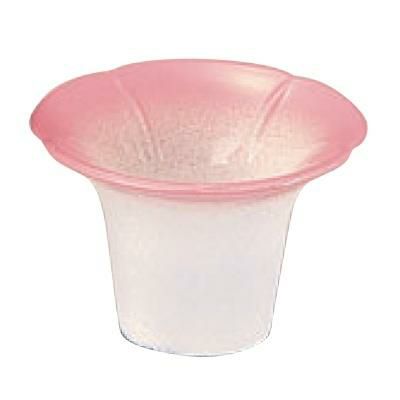 珍味 (大)朝顔珍味入れピンクぼかし