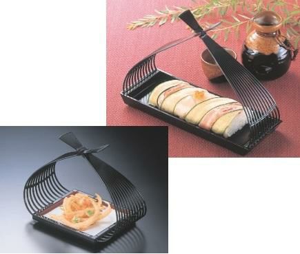 かご 9寸長手結び籠黒(持ち手P.P)