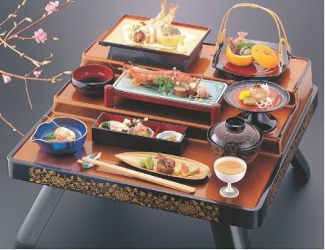 御膳 ひな段膳 梨地唐草 セット