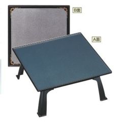 御膳 尺9寸角万葉(両面タイプ) A面:ブルー銀パール B面:銀梨地額渕唐草 セット